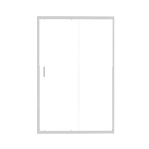 Box doccia t.b.t. con porta scorrevole e telaio argento.