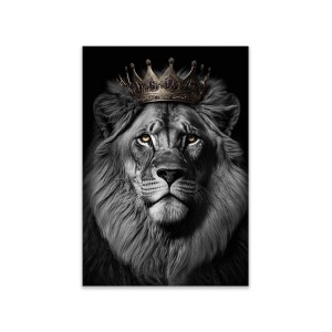 Canvas 60x80 cm lion crown