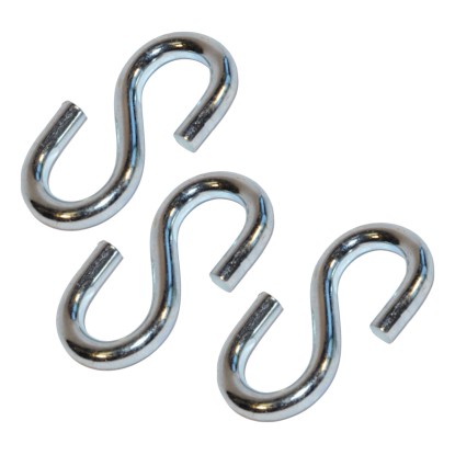 Gancio modello S acciaio zincato cromato misure assortite 6 pz