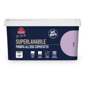 Pittura per interni Boero viola, super lavabile e pronta all'uso.