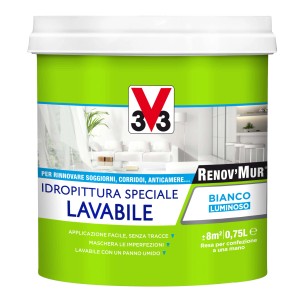 Secchio di pittura per interni bianca t.b.t. per pareti e soffitti.