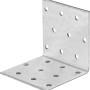 Staffa angolare zincata 60x60x50 mm, set da 20 pezzi per costruzioni in legno.