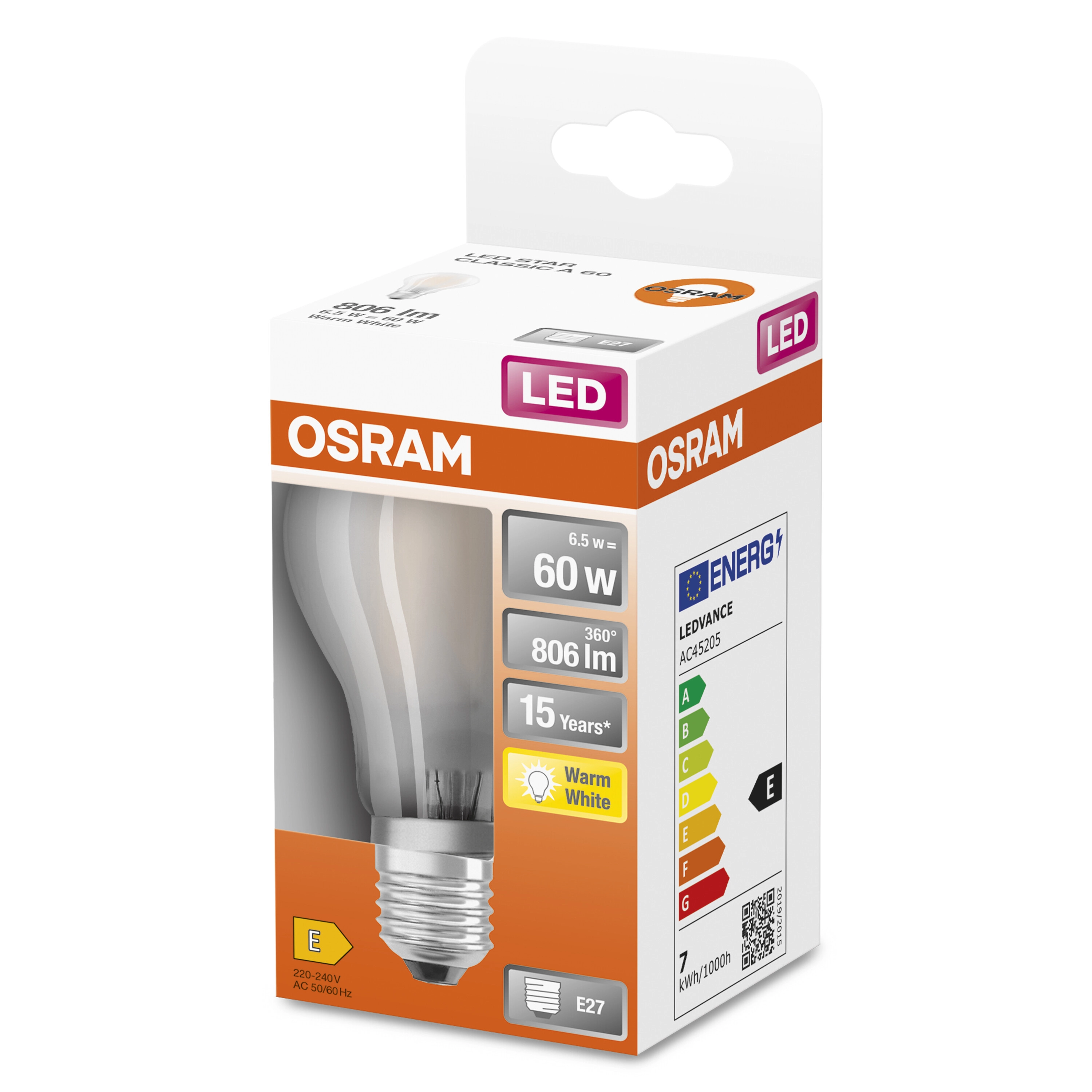 OSRAM Lampadina LED STAR Classic A 150 filamento, luce naturale