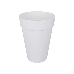 Vaso per piante Elho Loft Urban bianco, alto, Ø 42 cm, per esterni.