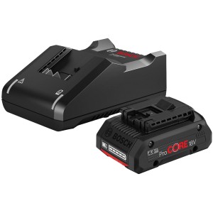 Kit avviamento Bosch Professional con batteria 18V e caricabatterie.