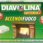 Diavolina accendifuoco, 80 cubi, per camino e barbecue. Combustibile e accendifuoco per fuoco rapido.