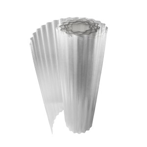 Lastre di plastica t.b.t. trasparenti arrotolate / lastre ondulate per coperture.