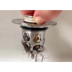 Tappo per lavabo universale apertura a pressione