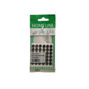 t.b.t. Feltrini, confezione da 36, neri, diametro 10 mm. Per mobili e pavimenti.