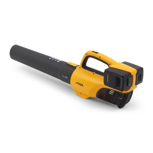 Stiga soffiatore a batteria BL 300e set, giallo/nero, con batterie e caricabatterie.
