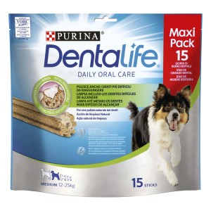 Purina Dentalife snack per cani di taglia media, 15 pezzi per l'igiene dentale.