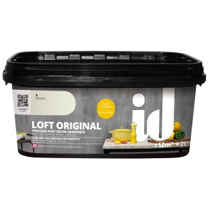 Pittura effetto t.b.t. in secchio.