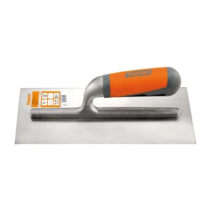 t.b.t. Cazzuola lisciante per muratura e piastrellatura con manico arancio-grigio.