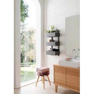 Mensola bagno Format Trilogy truciolato lino grigio