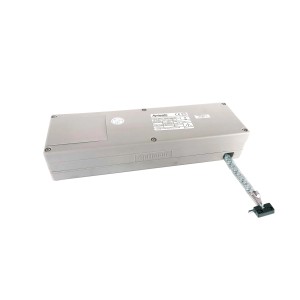 Attuatore a catena grigio di t.b.t. per domotica.