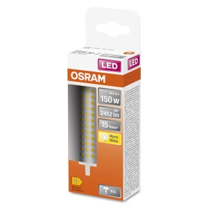 Lampadina LED R7S OSRAM in confezione, bianco caldo, sostituzione 150W