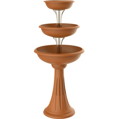 Fioriera da esterno Trevy Bama in plastica terracotta Ø 30-40-50 cm