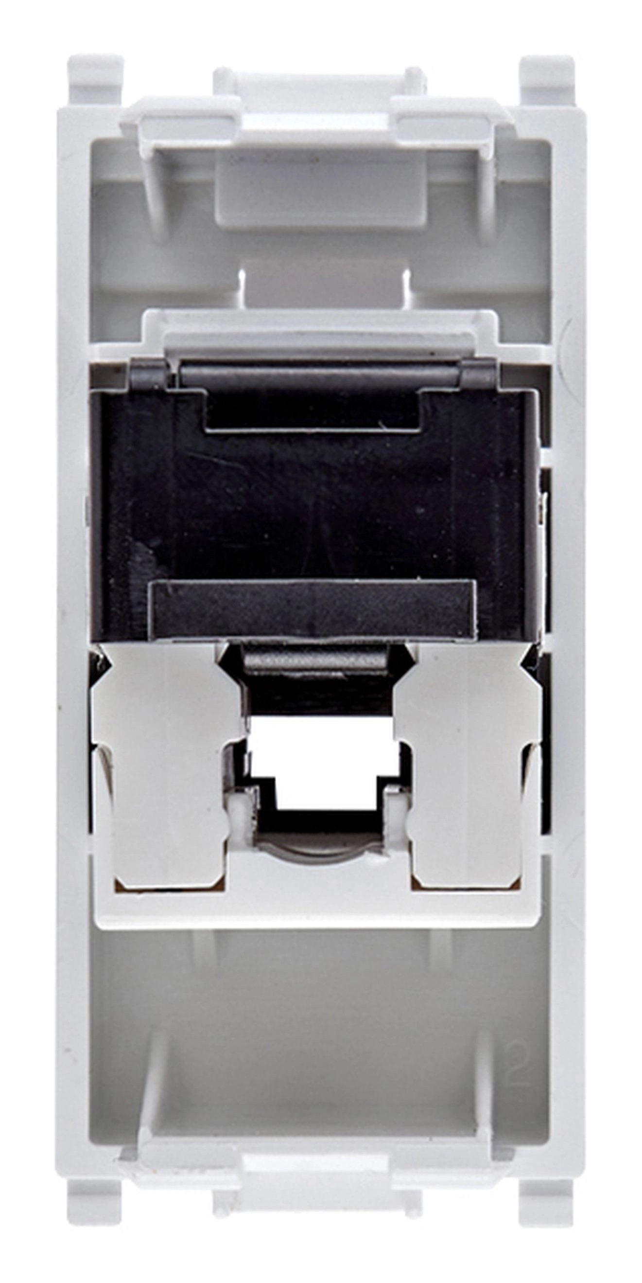 Presa RJ45 Vimar Netsafe Cat6 UTP - Per Rete, Grigio, Connettore Universale T568AB, Morsetti 110 - Foto 3