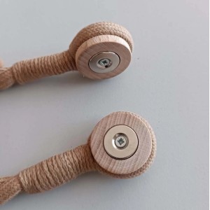 Calamita per tende intreccio 40 cm rosa antico