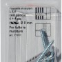 Fischer UX 8 tasselli in nylon con gancio, 8 mm, set da 4, per muratura.