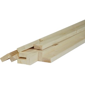 Listelli piallati in legno, listelli in legno piallato per progetti di costruzione e interior design.