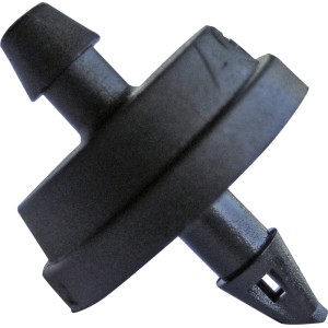 Connettore nero t.b.t. Microirrigazione per sistemi di irrigazione.