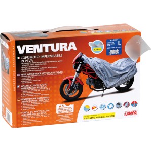 Coprimoto Ventura impermeabile in PEVA, taglia L. Accessorio auto esterno.