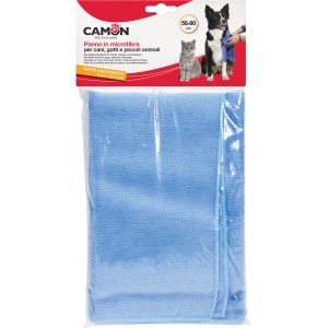 Panno in microfibra blu per cani, assorbente, per cani, gatti e piccoli animali.