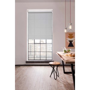 Tenda a rullo semifiltrante grigio chiaro 90 x 252 cm