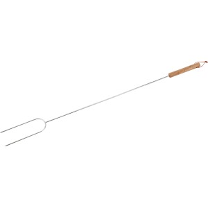 Spiedo da campeggio Jamestown, 75 cm, con manico in legno. Utensile per grigliare in sicurezza sul fuoco.