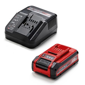 Batteria e caricabatterie Einhell per motosega a batteria Power X-Change.