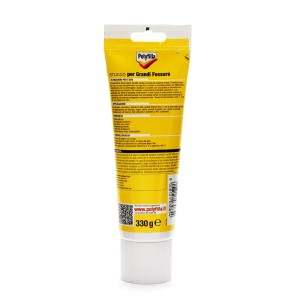 Tubo di stucco giallo Polyfilla per grandi fessure, 330g.