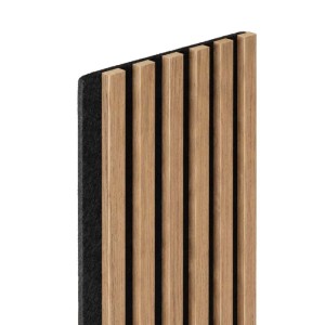 Pannello fonoassorbente decorativo Storsund rovere 240x30 cm Sp. 19 mm