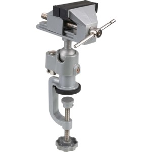 Morsa di precisione LUX Comfort, girevole, per banco da lavoro e modellismo.