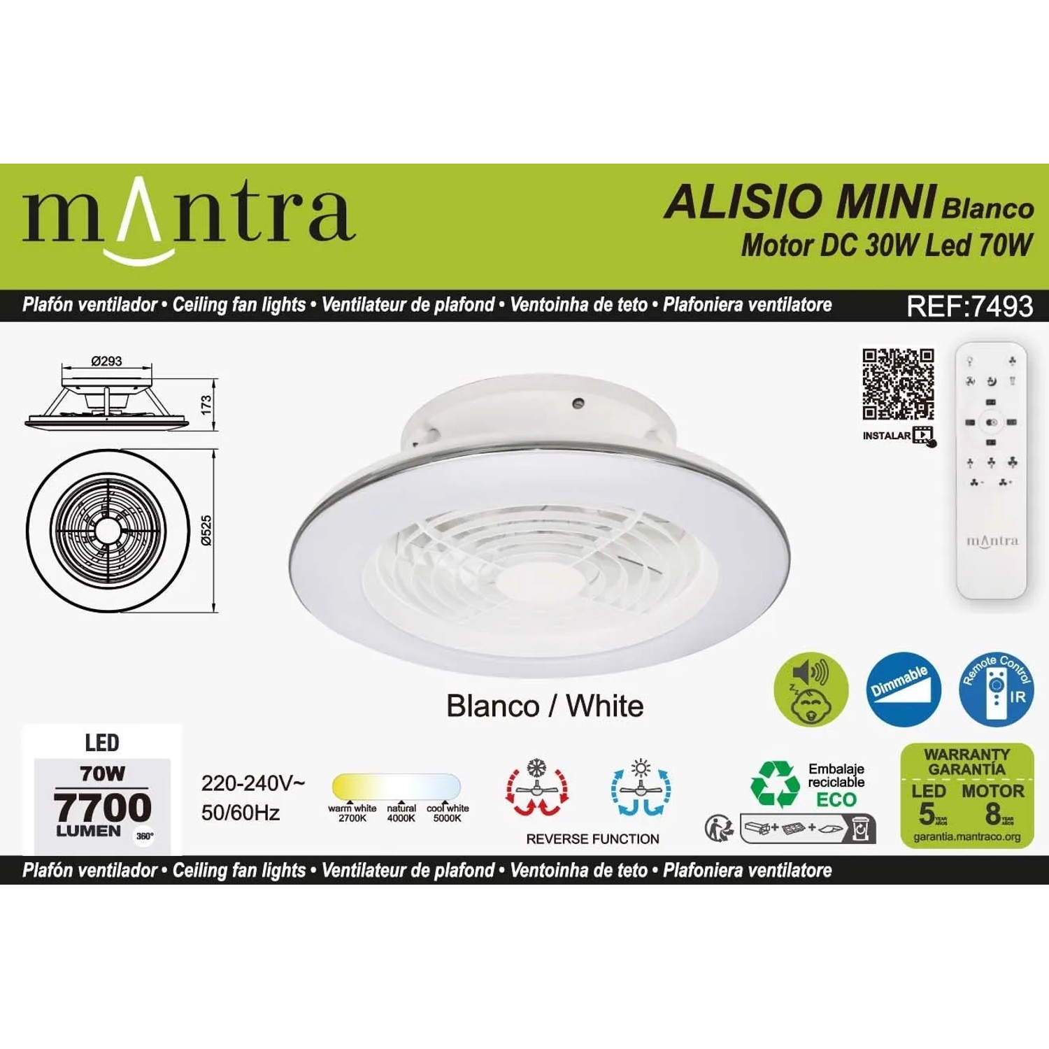 Planofiera LED 70W con ventilatore 30W Alisio Mini 16,5x52,5 cm bianco_15