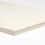 Pannello in legno t.b.t. chiaro, tagliato per vari progetti interni.