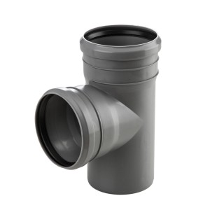 Tubo di derivazione HT grigio per tubi di scarico.