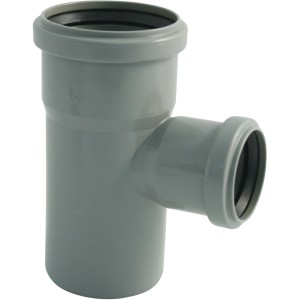 Giunto semplice Marley HT DN 50/40, 87° per tubi di scarico, grigio.