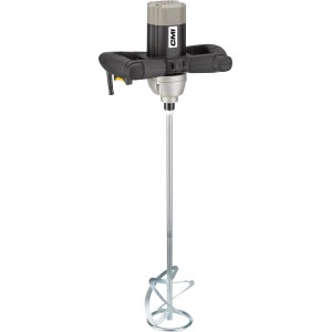 Miscelatore per pittura e malta da 1.200 W con doppia impugnatura per miscelare comodamente.