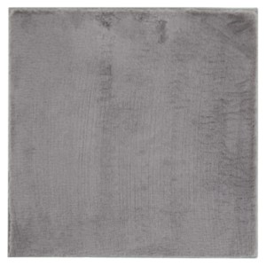 Tappeto a pelo lungo quadrato grigio