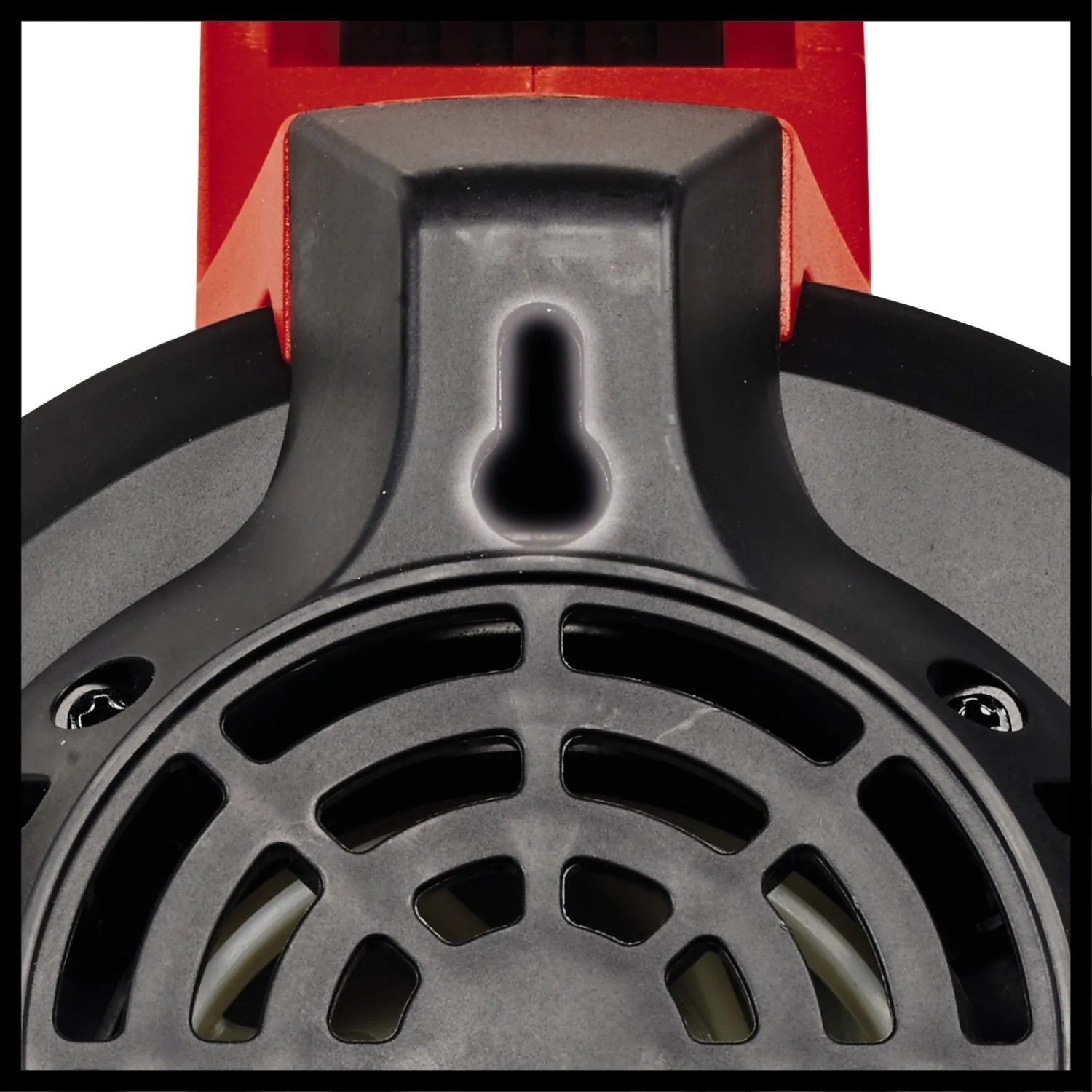 Dettaglio soffiatore a batteria: Supporto a parete per riporre l'Einhell GE-UB 18/250 Li E-Solo.