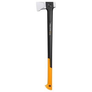 Fiskars Spalt-Axt X32, 81,5 cm, con lama L. Ascia con manico nero e impugnatura arancione.
