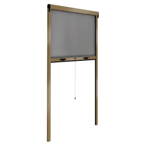 Zanzariera a rullo apertura verticale 120X160 cm bronzo