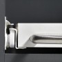 Guide a rulli Hettich, 300 mm, bianco, per cassetti fino a 20 kg.