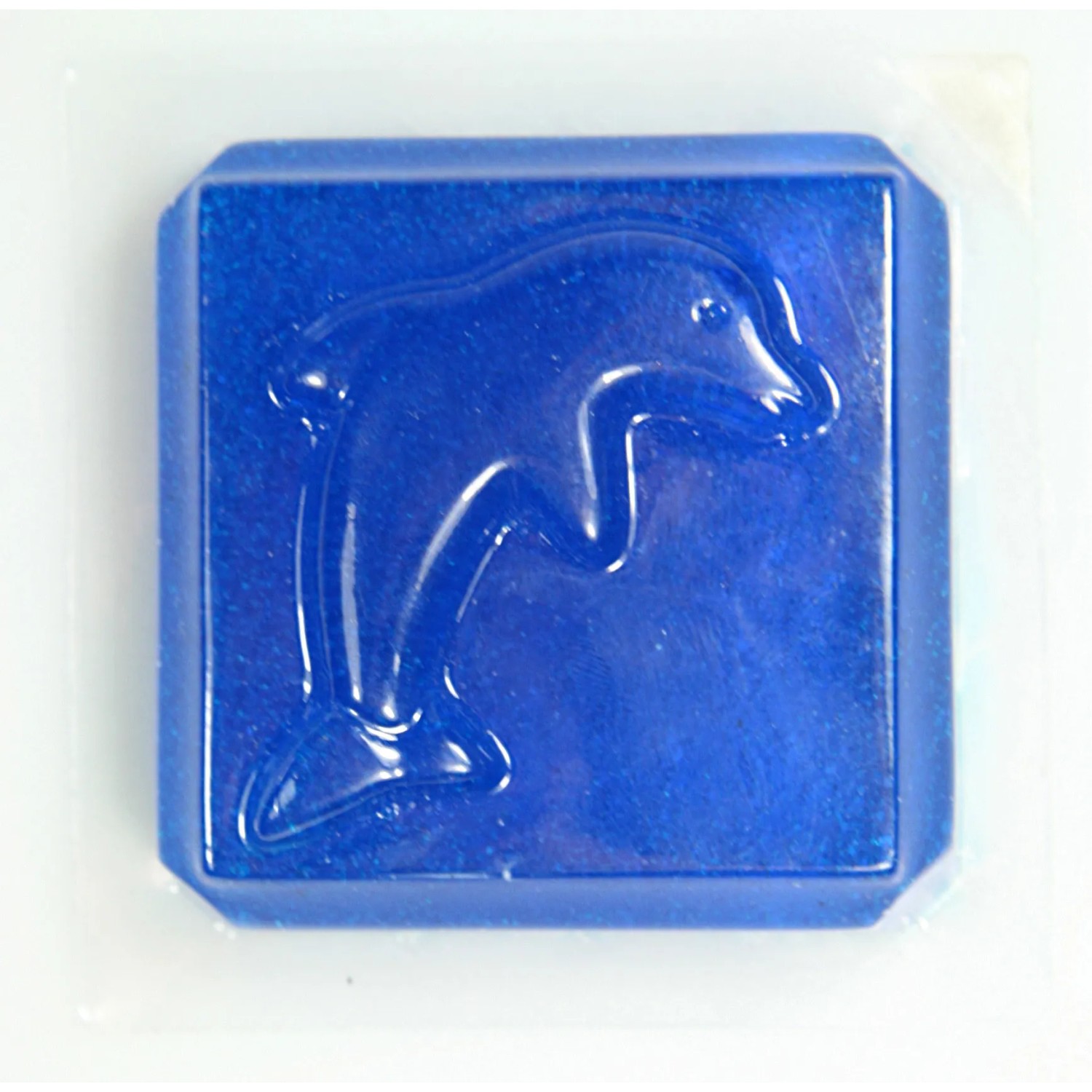 Blocco blu Summer Fun Flock in gel con rilievo a delfino per skimmer.