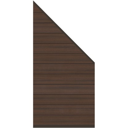 Set collegamento per recinzioni TraumGarten System WPC Platinum marrone 12 pz