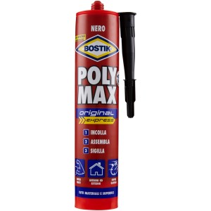 Bostik Poly Max Express Collanti, cartuccia nera con beccuccio.