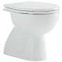WC sospeso bianco (t.b.t.) con brida chiusa.