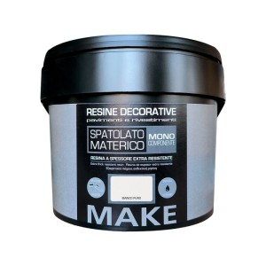 Resina spatolato materico monocomponente spessore Bianco Puro 2 l