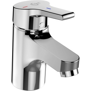 Miscelatore lavabo t.b.t. lucido per bagno e WC.